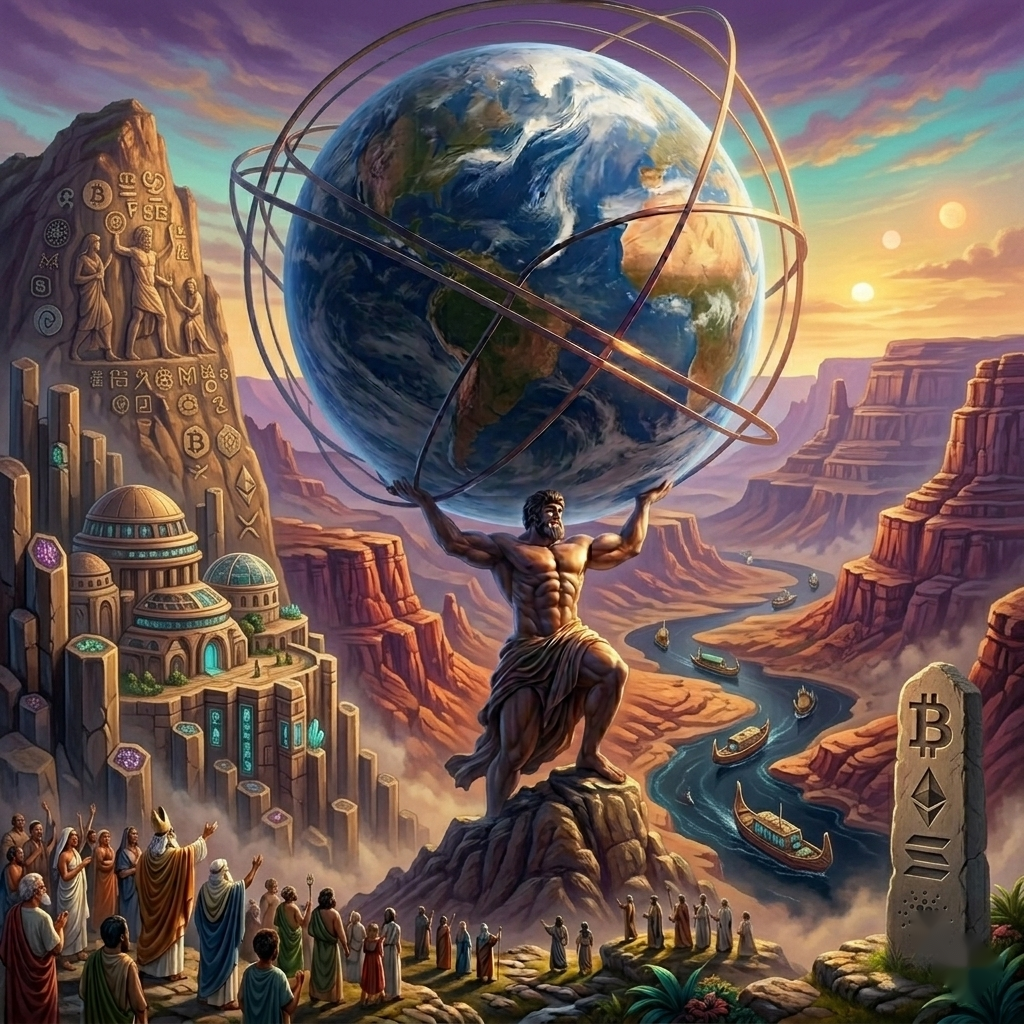 Atlas — desert canyons at golden hour