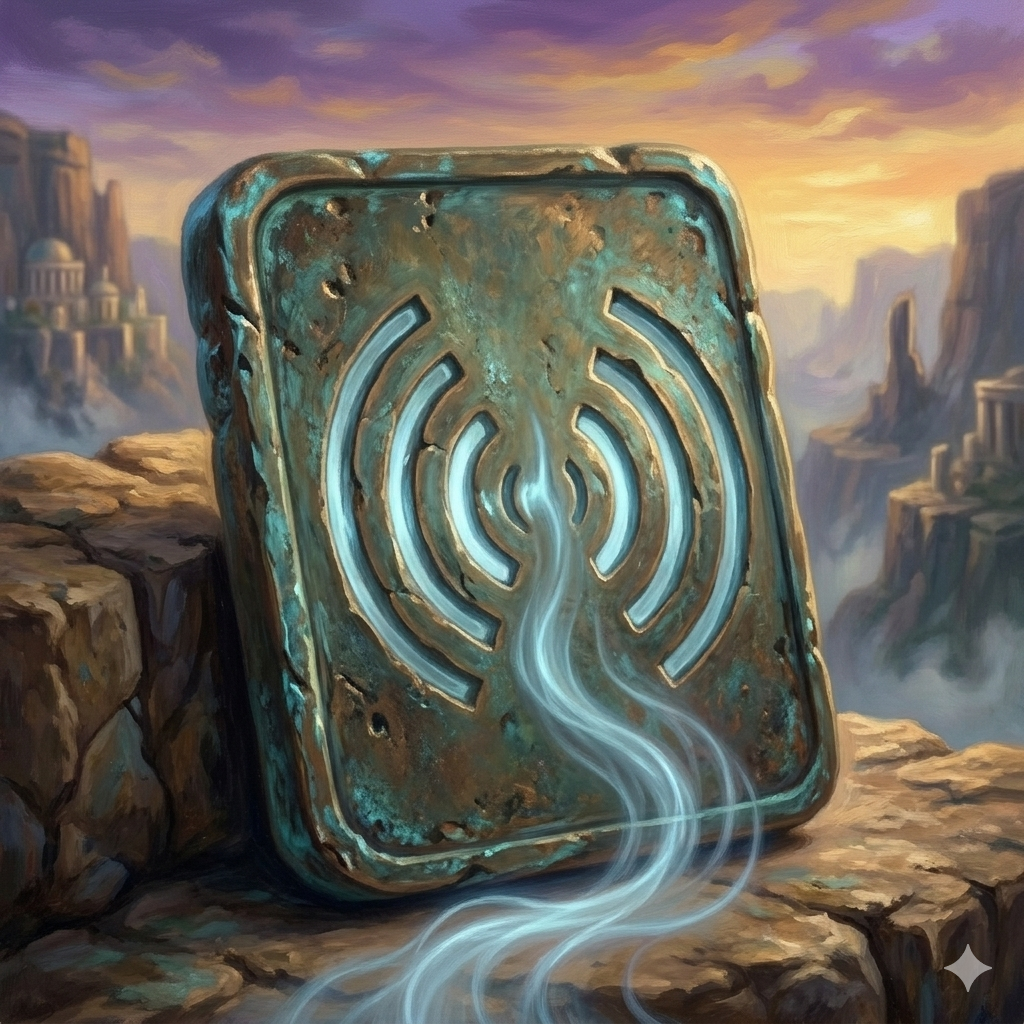 A painted vessel of intent — the moment the AI receives your swap request.